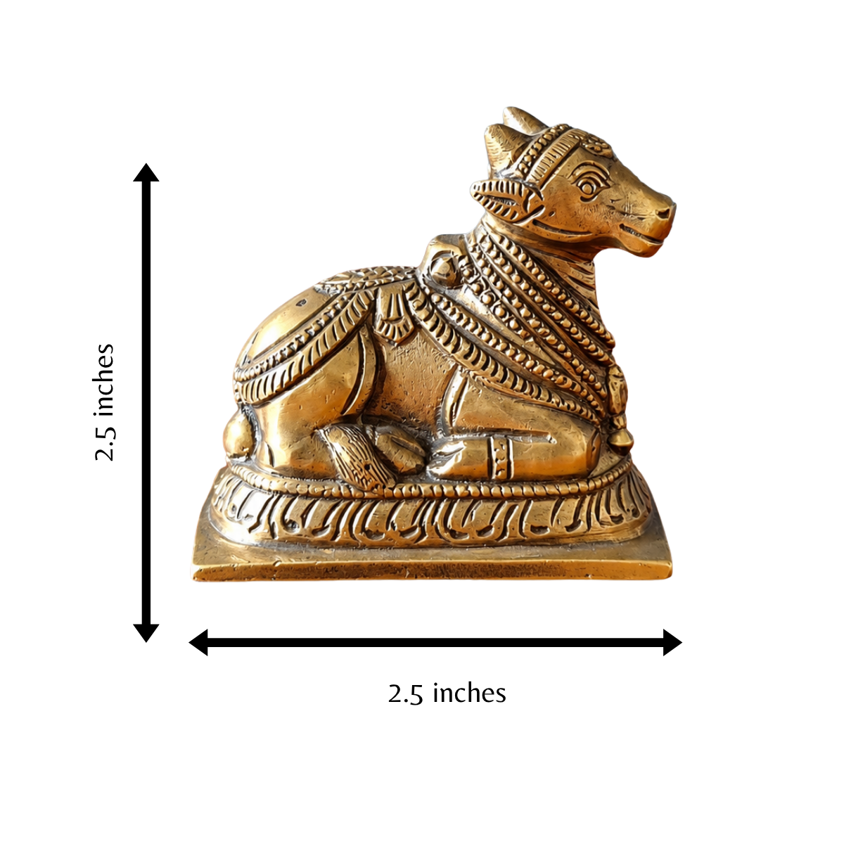 Handcrafted Bronze Nandi – Karnataka Bronze Style