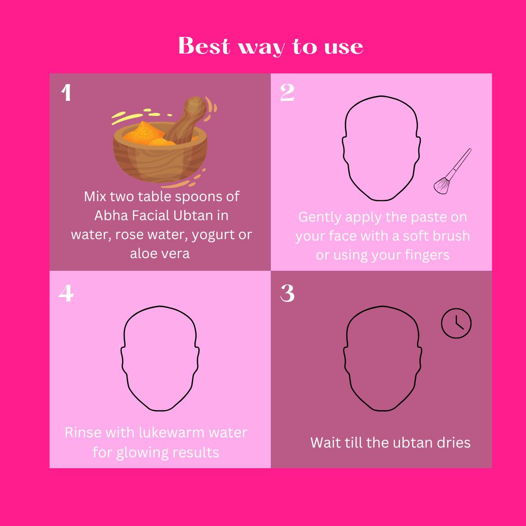 Abha Rose Petals Facial Ubtan