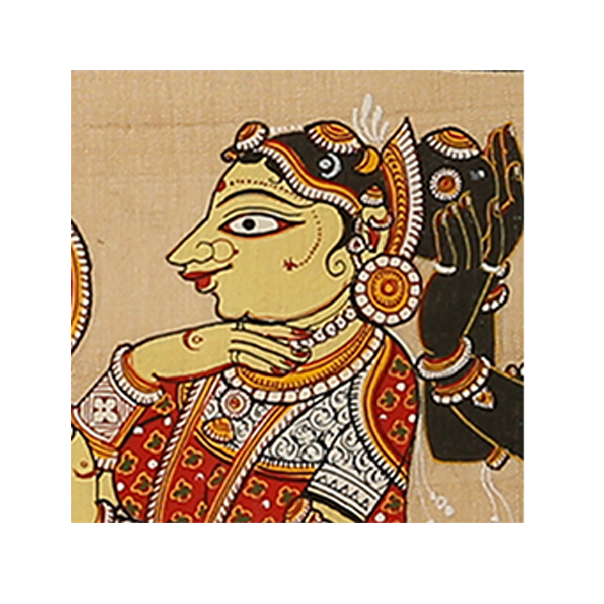 Odisha Pattachitra on Silk: Shringar 3