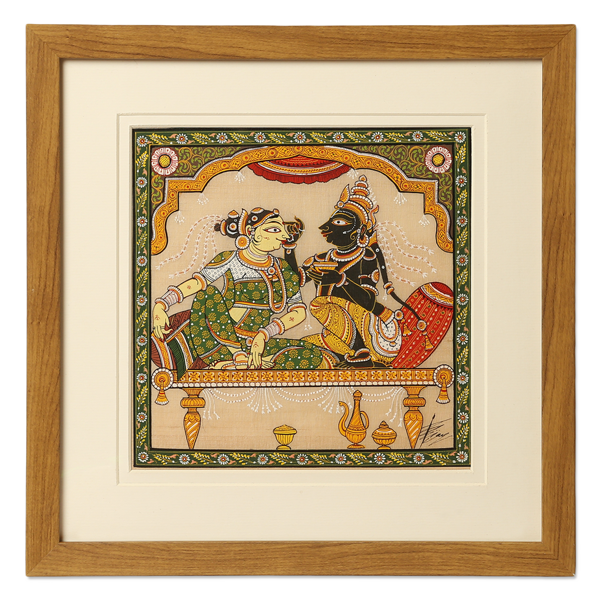 Odisha Pattachitra on Silk: Shringar 4