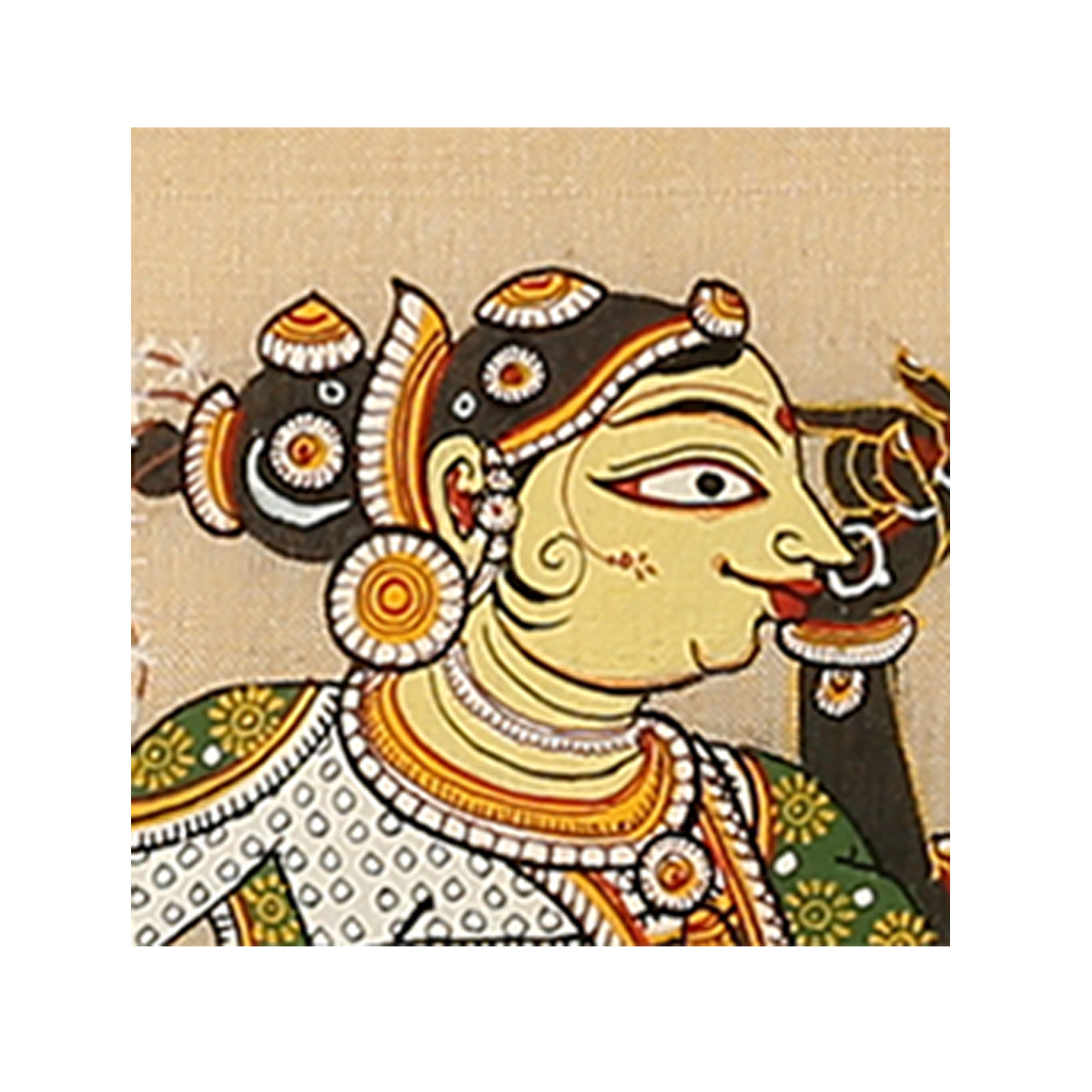 Odisha Pattachitra on Silk: Shringar 4