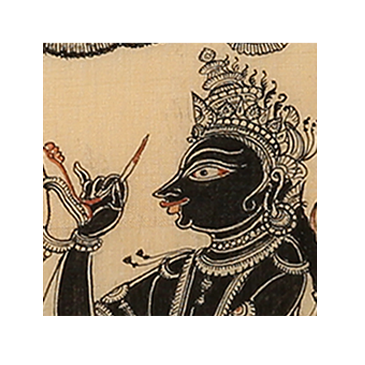 Odisha Pattachitra on Silk: Shringar 1