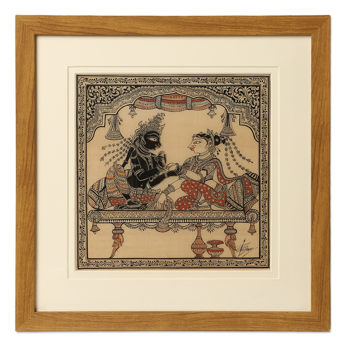 Odisha Pattachitra on Silk: Shringar 2