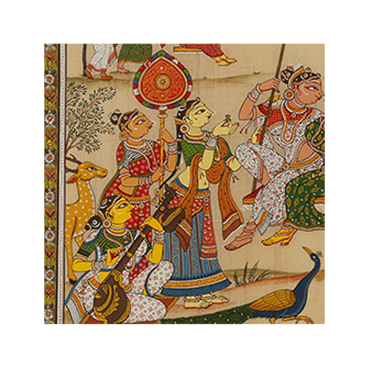 Odisha Pattachitra on Silk: Raja Parba