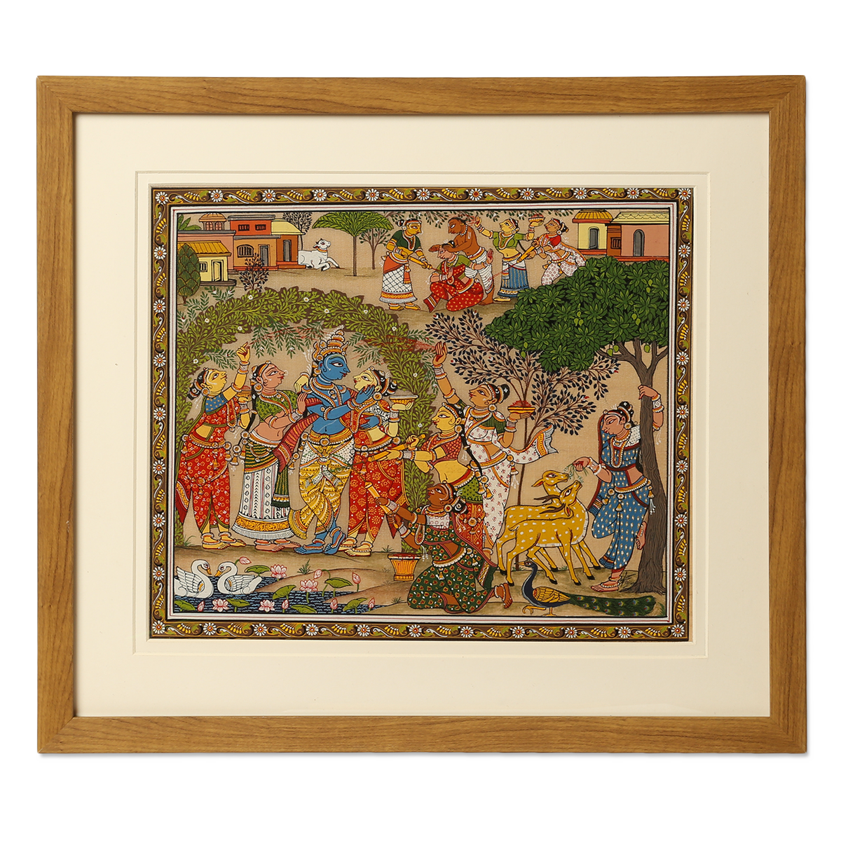 Odisha Pattachitra on Silk: Basant