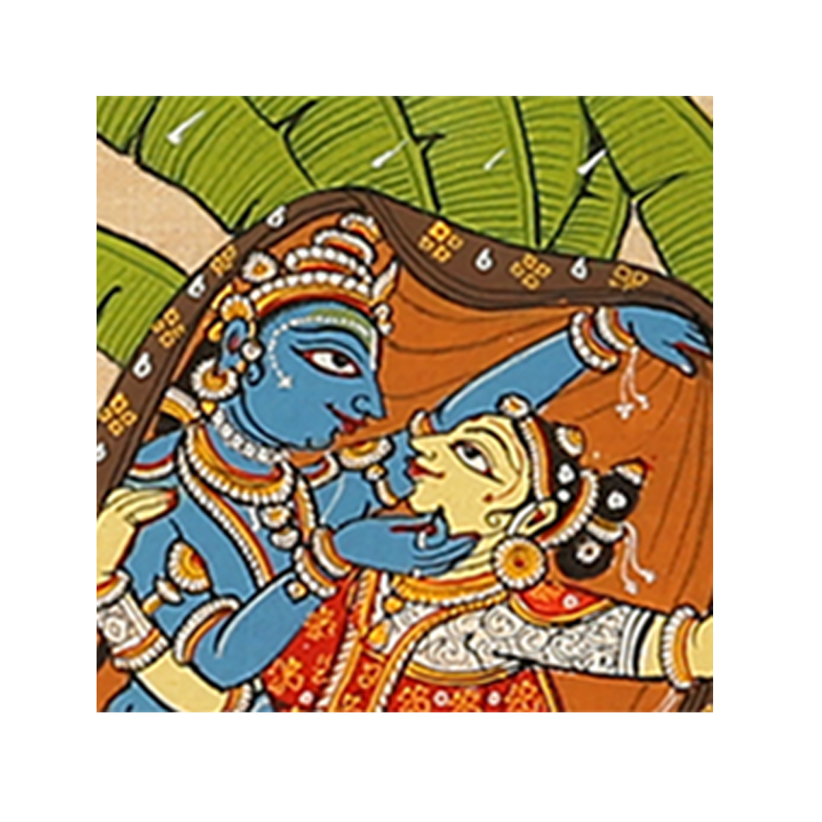 Odisha Pattachitra on Silk: Varsha