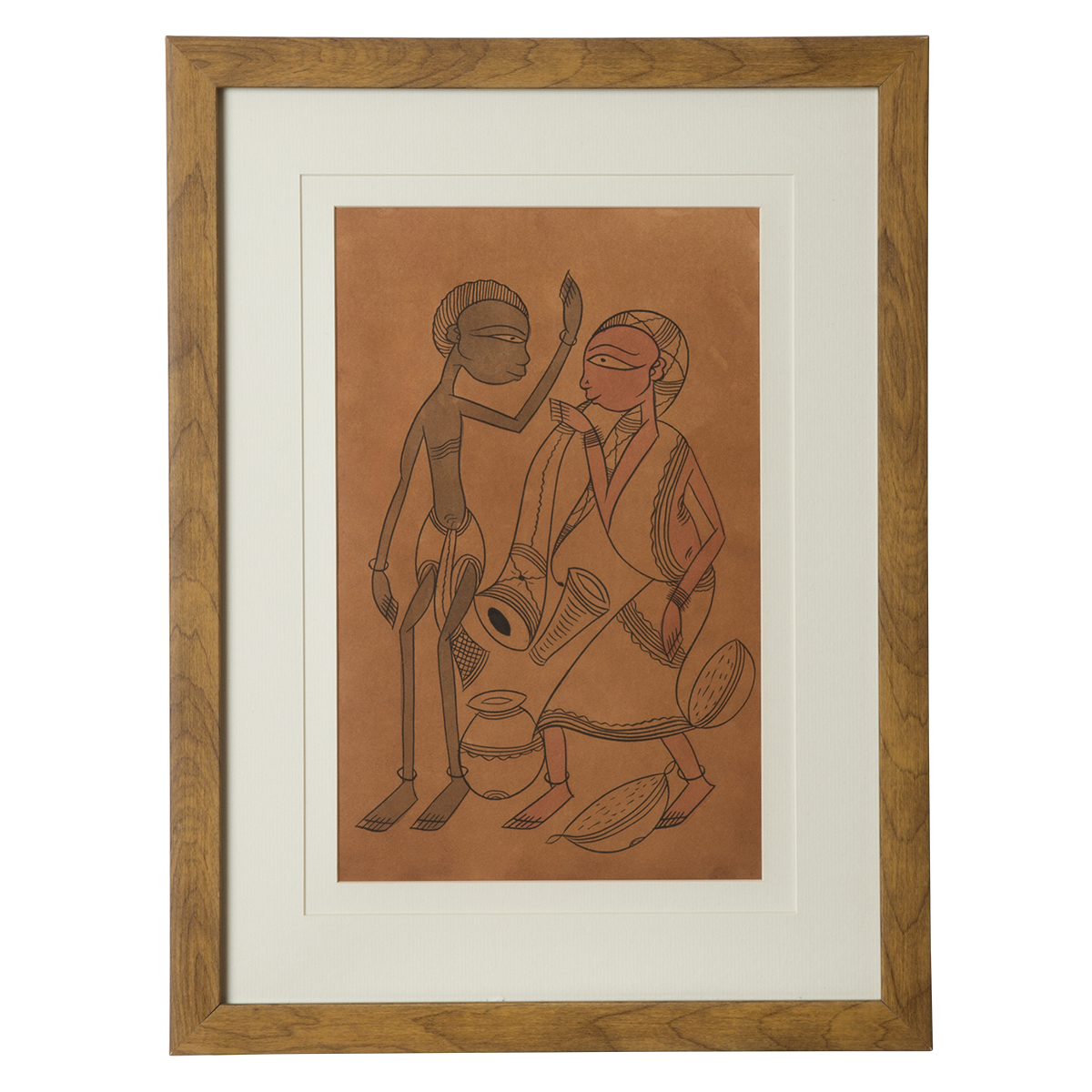 Santhal Art: Village Life 12