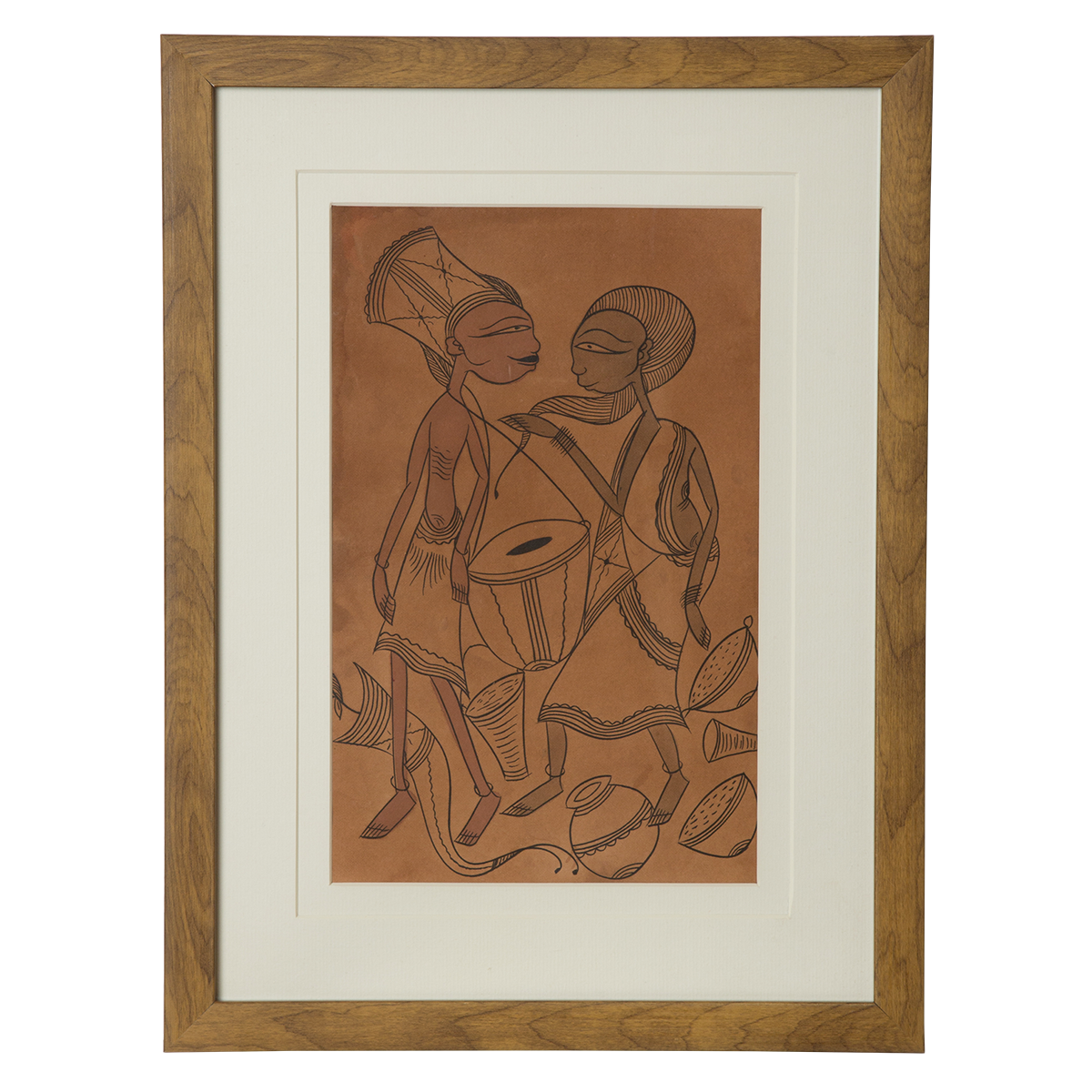 Santhal Art: Village Life 12