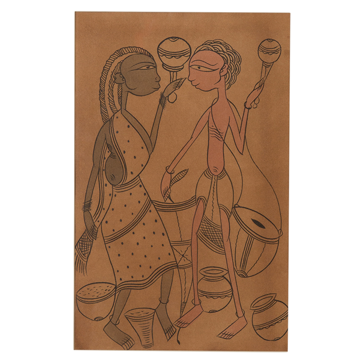 Santhal Art: Village Life 4