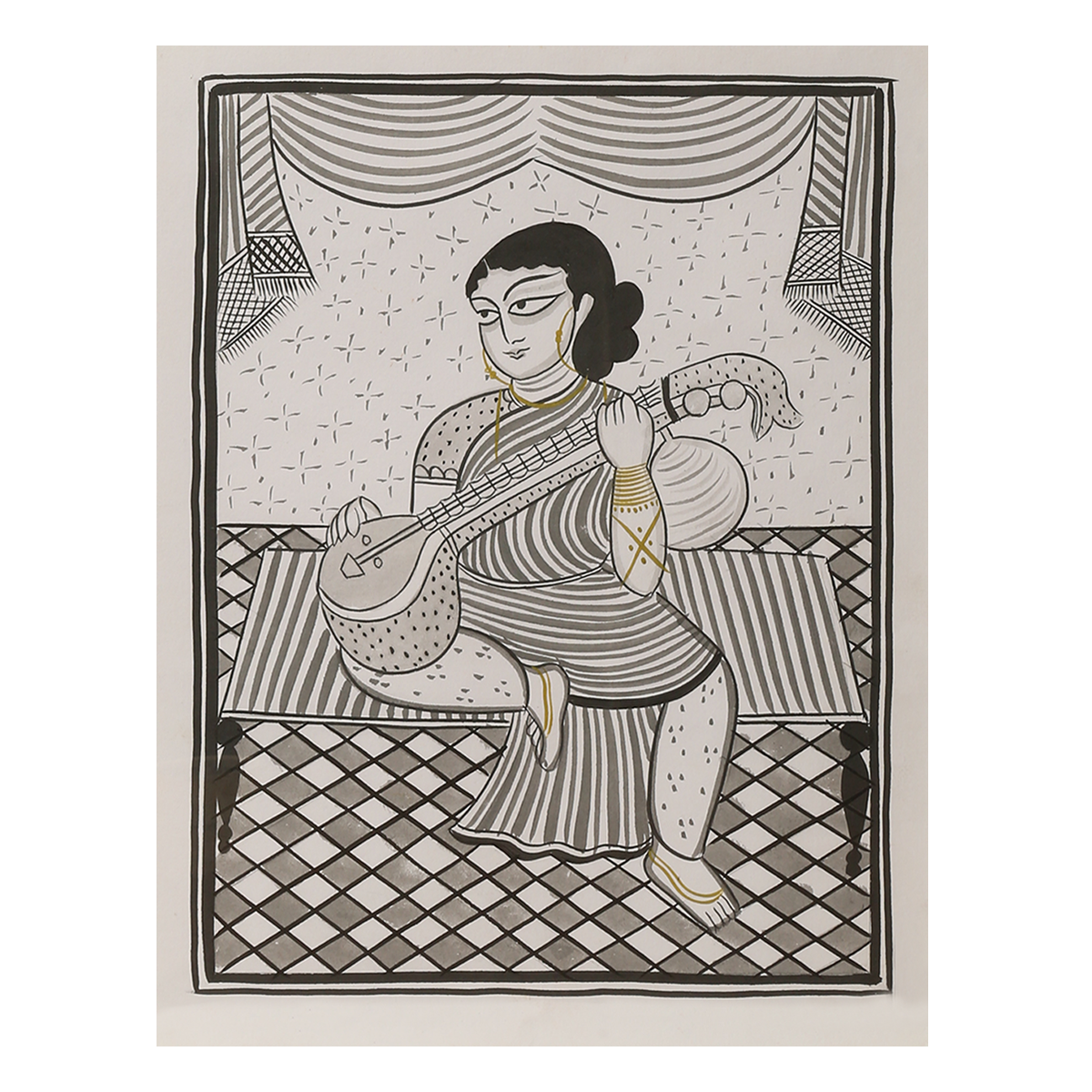 Kalighat: Veena Player