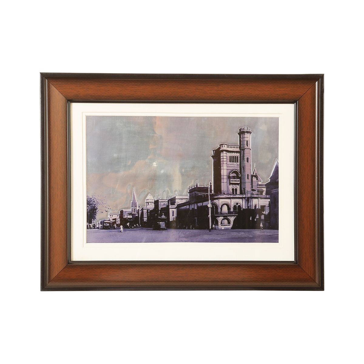 Madras Esplanade Circa: 1910 in Copper Repousse Monochrome