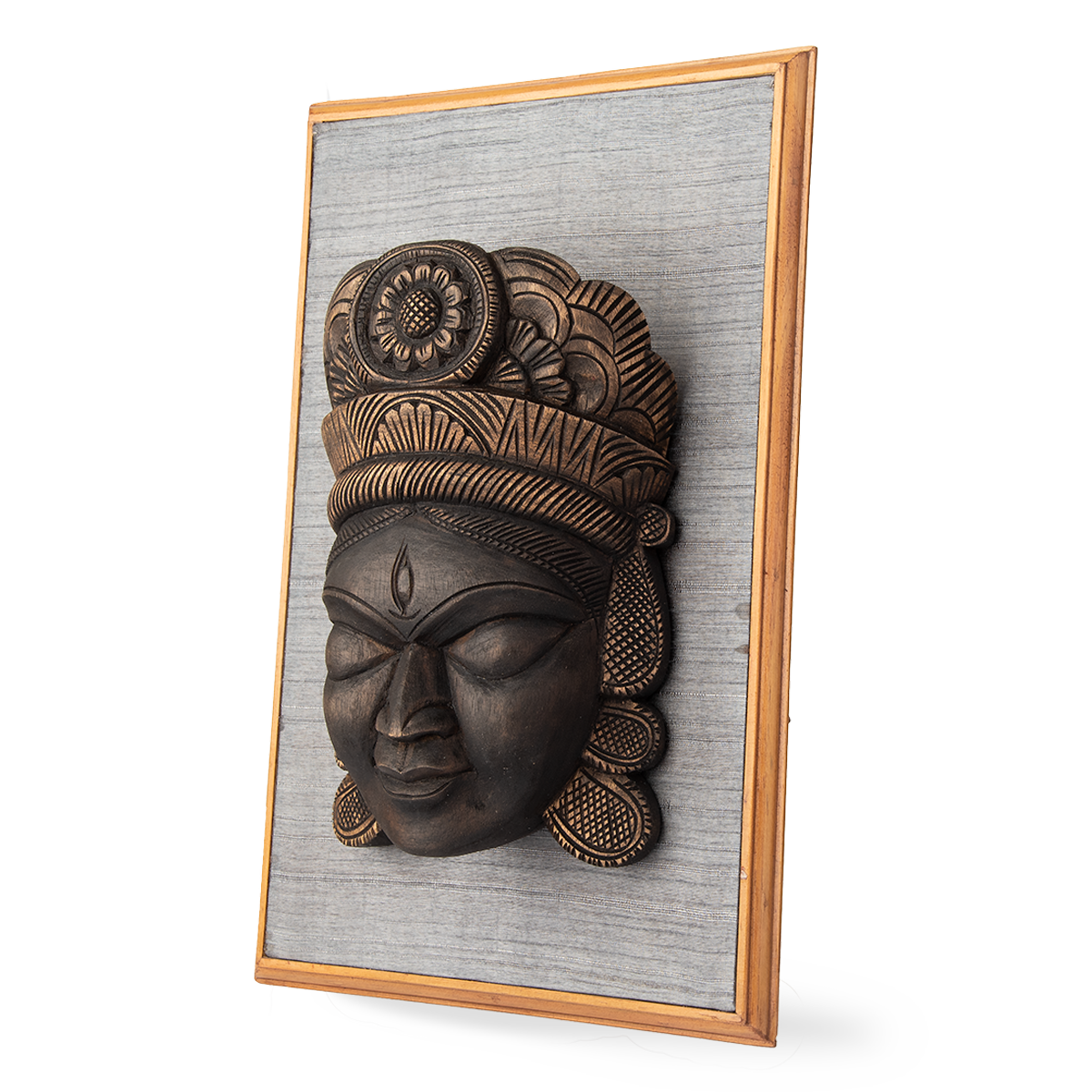 Wood Mask: Durga