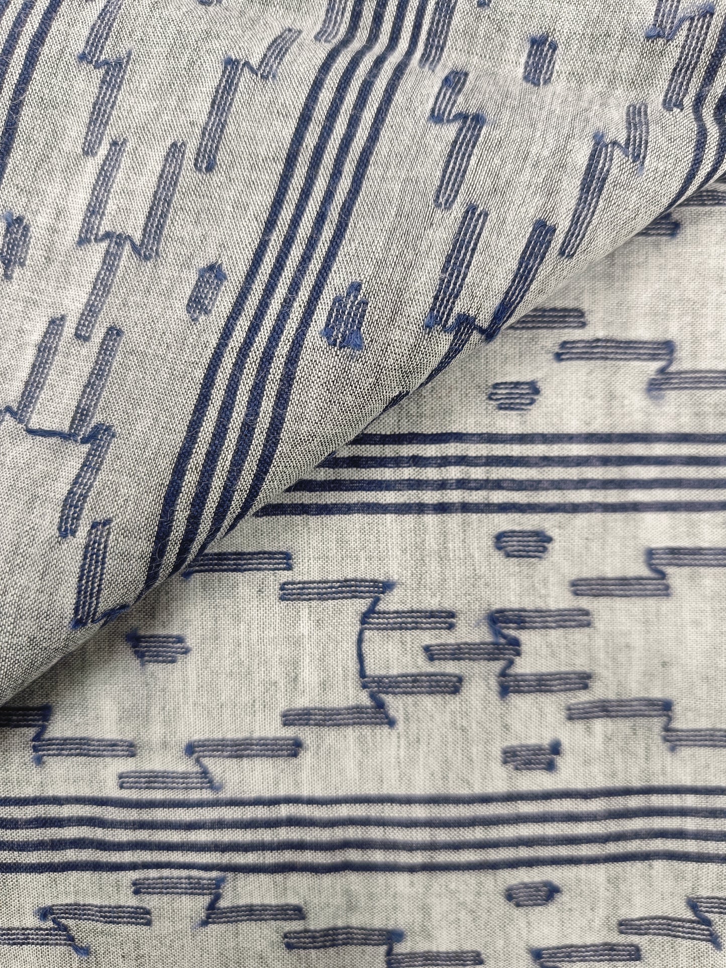 Authentic Jamdani Ash Grey Scarf