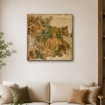 Vajrapani from Ajanta Cave 1 – Unframed Wall Art | Museum Replica | Ancient Indian Buddhist Painting