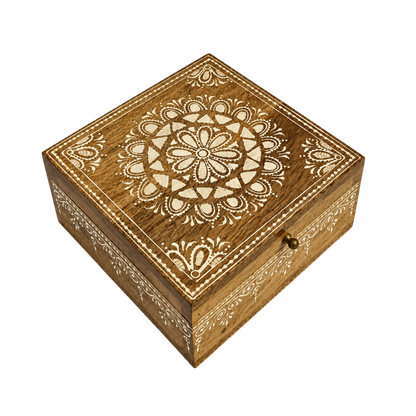 Handcrafted Mango Wood Keepsake Box