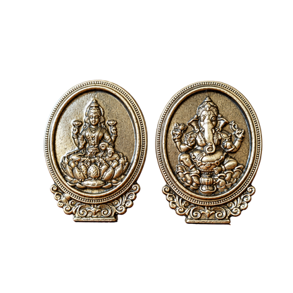 Brass Lakshmi & Ganesha Pair – Auspicious Pooja & Gifting Set