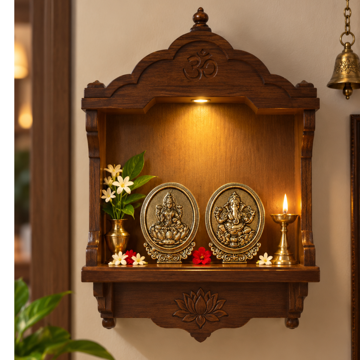 Brass Lakshmi & Ganesha Pair – Auspicious Pooja & Gifting Set