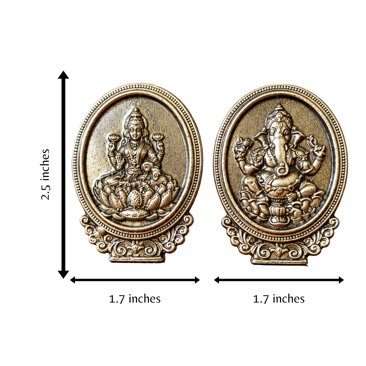 Brass Lakshmi & Ganesha Pair – Auspicious Pooja & Gifting Set