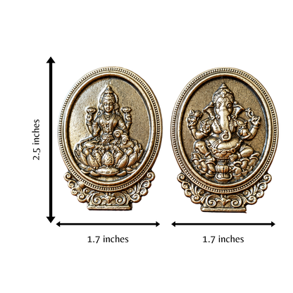 Brass Lakshmi & Ganesha Pair – Auspicious Pooja & Gifting Set