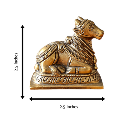 Handcrafted Bronze Nandi – Karnataka Bronze Style