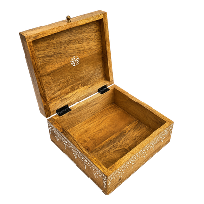 Handcrafted Mango Wood Keepsake Box