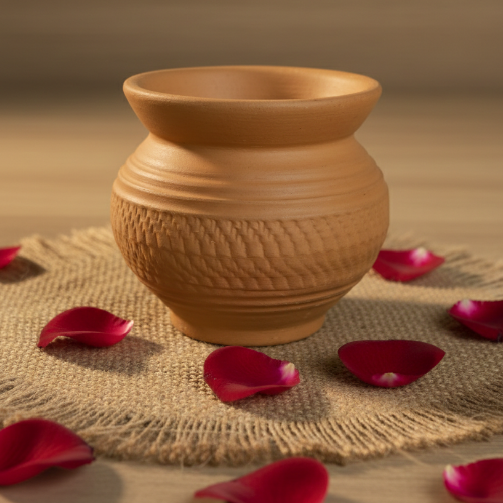 Aravali Rouletted Ware Clay Pot