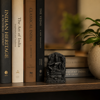 Simhanada Avalokiteshvara – Granite Finish | Handcrafted Museum Replica of a Pala Buddhist Masterpiece [Made to Oder]