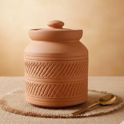 Aravali Rouletted Ware Clay Jar