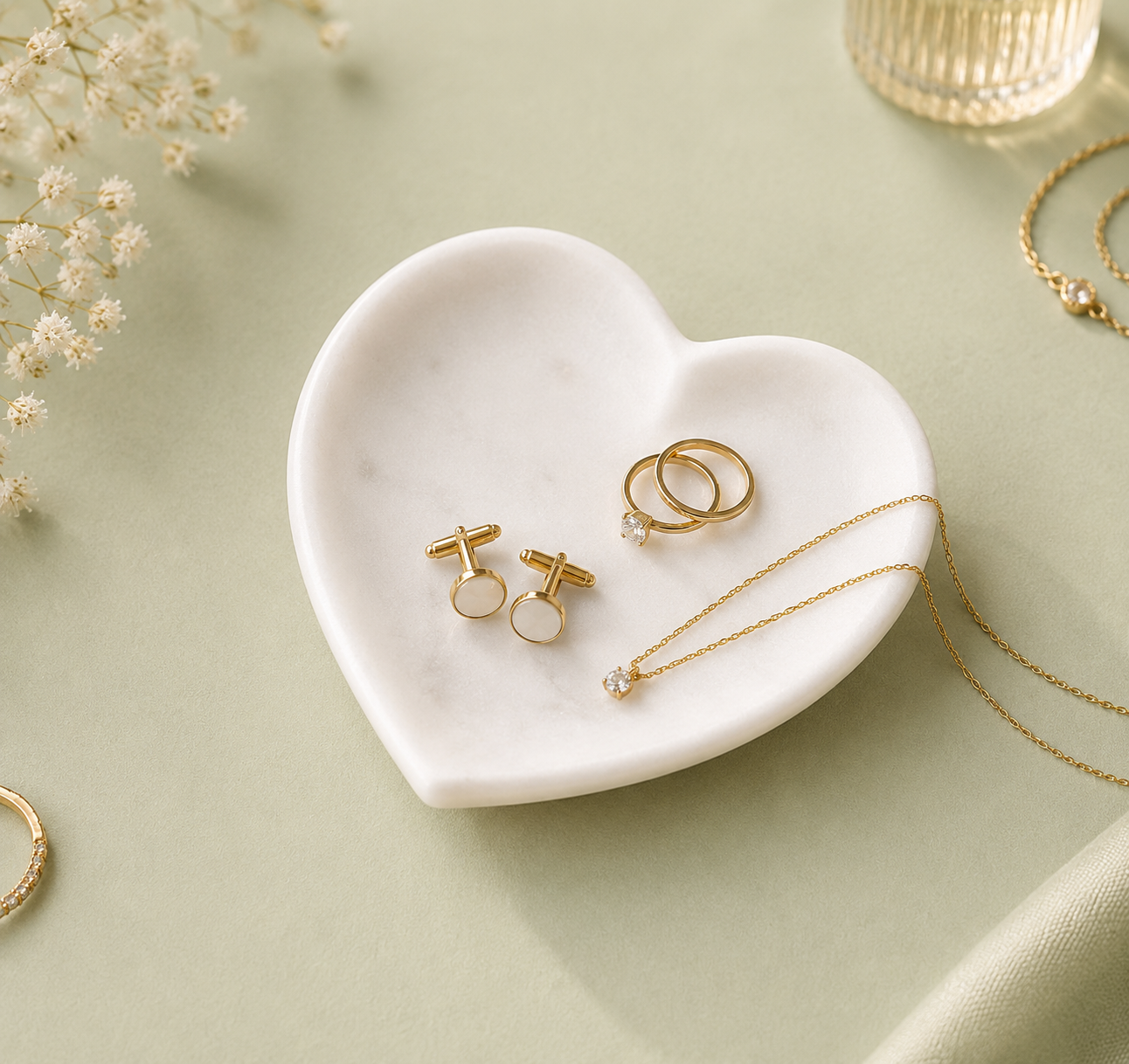 The Shape of Love: Marble Trinket Tray