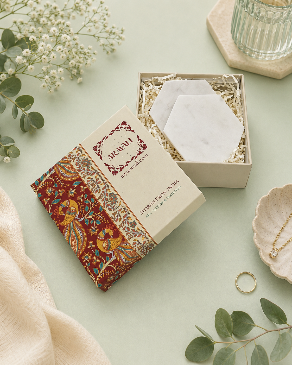 The Marble Hexa: Set of Two
