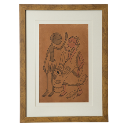 Santhal Art: Village Life 10