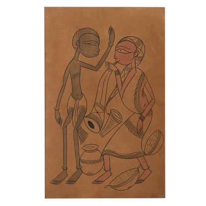 Santhal Art: Village Life 10