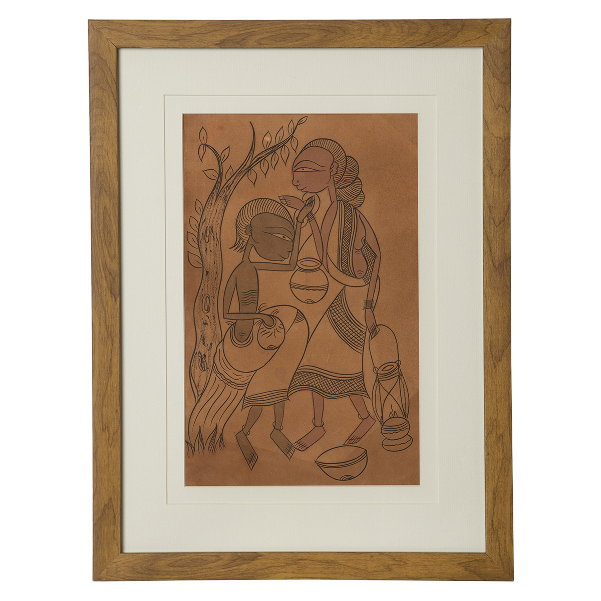 Santhal Art: Village Life 10