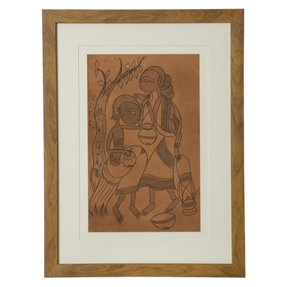 Santhal Art: Village Life 10