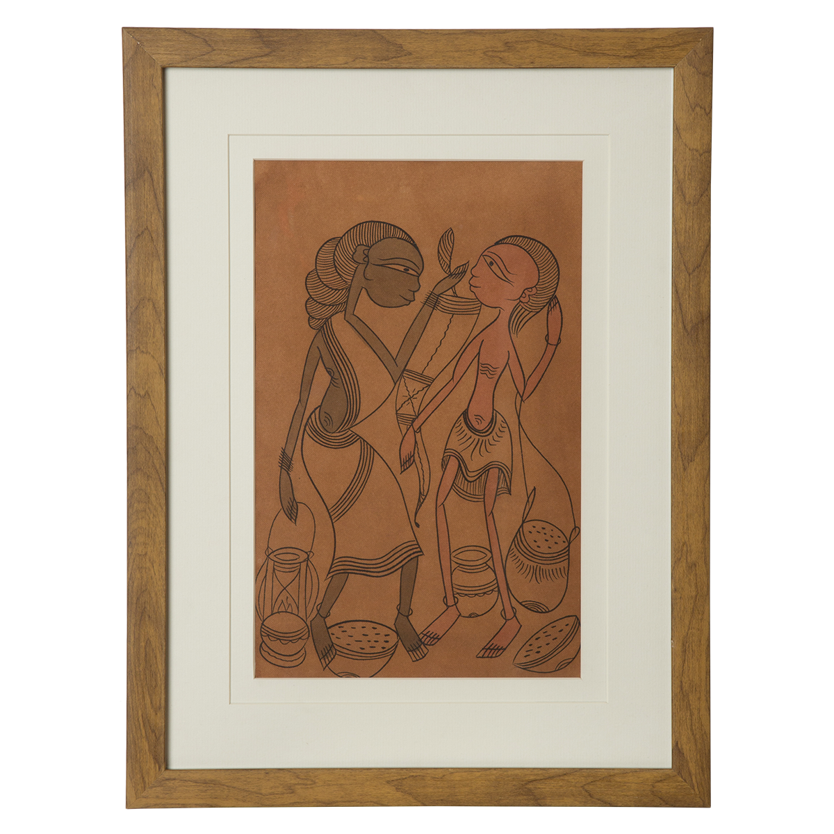 Santhal Art: Village Life 11