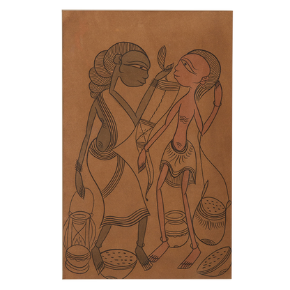 Santhal Art: Village Life 11