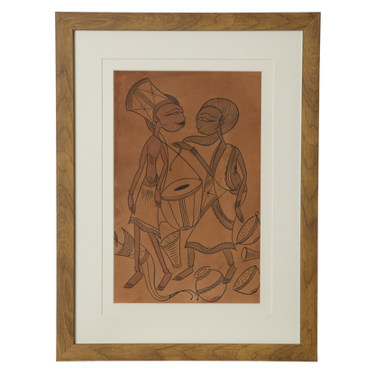 Santhal Art: Village Life 12