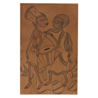 Santhal Art: Village Life 12
