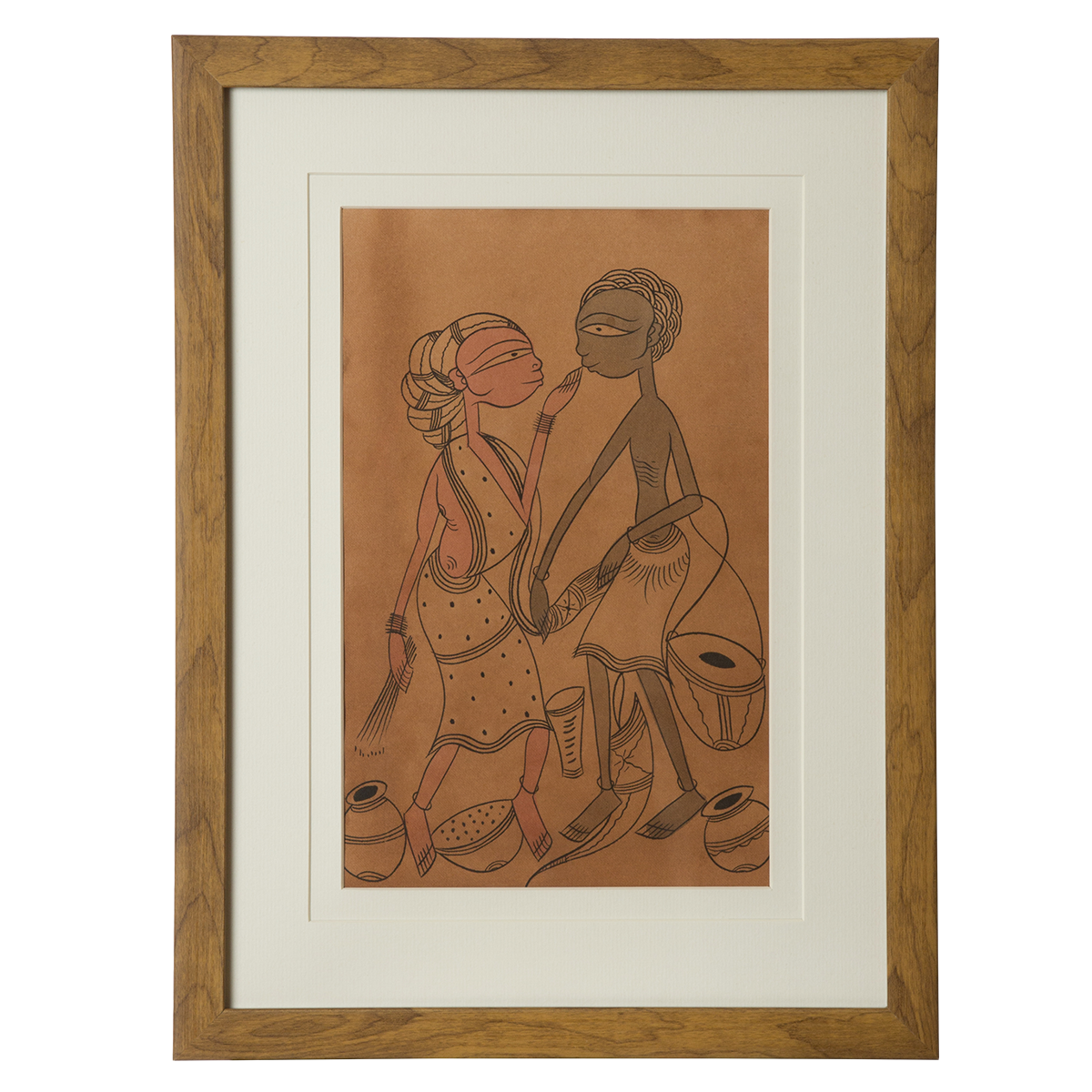 Santhal Art: Village Life 2