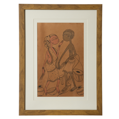 Santhal Art: Village Life 2