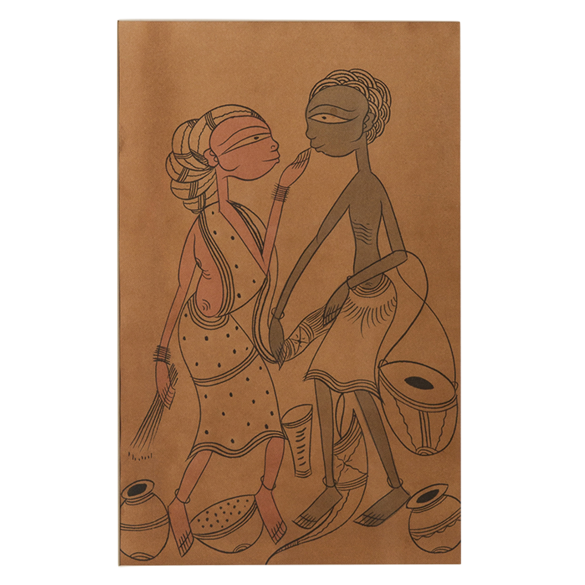 Santhal Art: Village Life 2