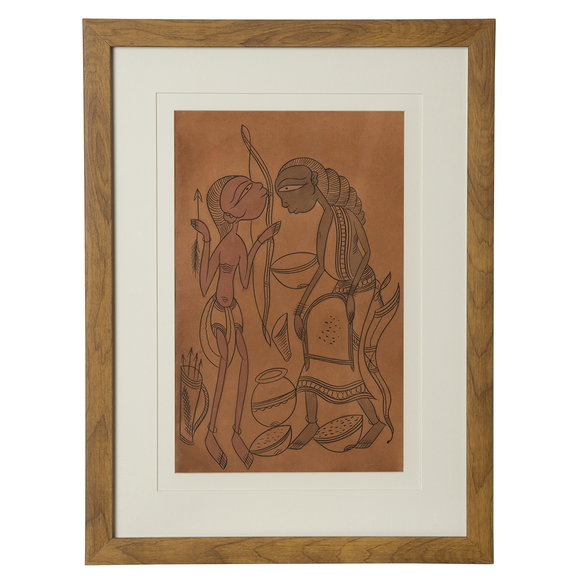 Santhal Art: Village Life 3