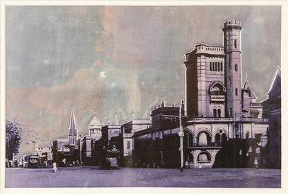 Madras Esplanade Circa: 1910 in Copper Repousse Monochrome