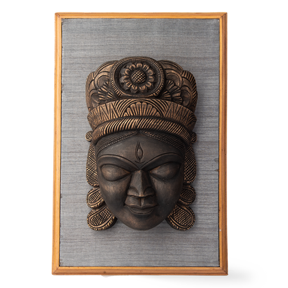 Wood Mask: Durga
