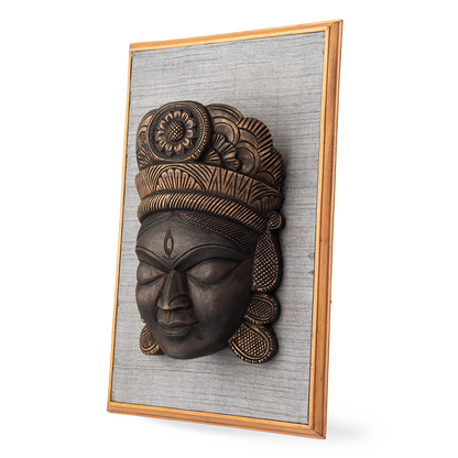 Wood Mask: Durga