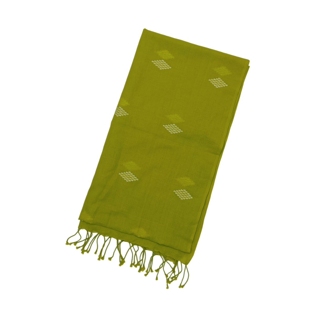 Authentic Jamdani Lime Green Scarf