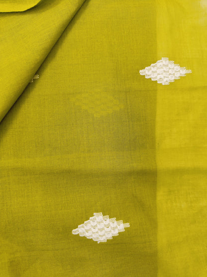 Authentic Jamdani Lime Green Scarf